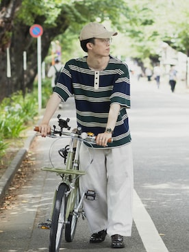 「URBAN RESEARCH Sonny Label（アーバンリサーチサニーレーベル）のアイテム」を使った、RIKUさん（メンズ・171cm）の夏コーディネート