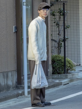 「CIAOPANIC TYPY（チャオパニックティピー）のアイテム（帽子）」を使った、RIKUさん（メンズ・171cm）の冬コーディネート