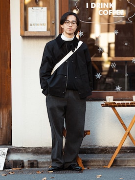 「CLEA（クレア）のアイテム」を使った、RIKUさん（メンズ・171cm）の冬コーディネート