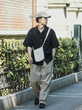 「coen（コーエン）のアイテム」を使った、RIKUさん（メンズ・171cm）の夏コーディネート