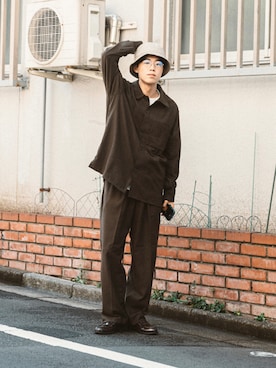 「UNIQLO（ユニクロ）のアイテム（帽子）」を使った、RIKUさん（メンズ・171cm）の秋コーディネート