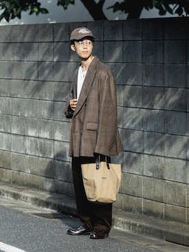 「POLICE（ポリス）の【POLICE】ポリス ＜piccolo collection＞ TOKEN ネックレス（ネックレス）」を使った、RIKUさん（メンズ・171cm）の秋コーディネート