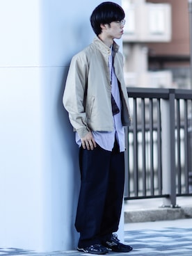 「UNIQLO（ユニクロ）のアイテム（チノパンツ）」を使った、RIKUさん（メンズ・171cm）の秋コーディネート