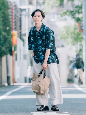 「Confirm（コンファーム）のアイテム」を使った、RIKUさん（メンズ・171cm）の春コーディネート