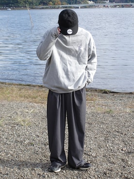 「アイテム（スウェット）」を使った、RIKUさん（メンズ・171cm）の秋コーディネート