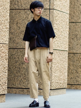 「y/m by MARSEE（イムバイマーシー）のアイテム」を使った、RIKUさん（メンズ・171cm）の夏コーディネート