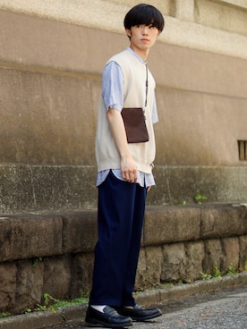 「y/m by MARSEE（イムバイマーシー）のアイテム」を使った、RIKUさん（メンズ・171cm）の夏コーディネート