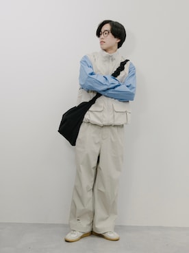 「niko and...（ニコアンド）のアイテム」を使った、RIKUさん（メンズ・171cm）の春コーディネート