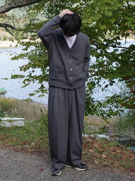 「無印良品（ムジルシリョウヒン）のアイテム」を使った、RIKUさん（メンズ・171cm）の秋コーディネート