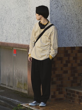 「FORK&SPOON（フォークアンドスプーン）のアイテム」を使った、RIKUさん（メンズ・171cm）の春コーディネート