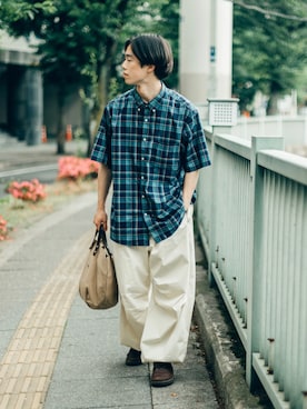 「EDWIN（エドウィン）のアイテム」を使った、RIKUさん（メンズ・171cm）の春コーディネート