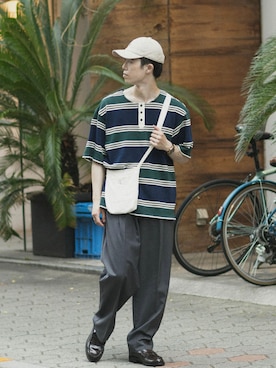 「URBAN RESEARCH Sonny Label（アーバンリサーチサニーレーベル）のアイテム」を使った、RIKUさん（メンズ・171cm）の夏コーディネート