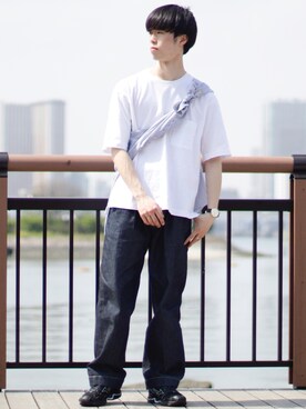 「MIZUNO（ミズノ　）のアイテム」を使った、RIKUさん（メンズ・171cm）の夏コーディネート