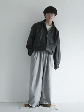 「アイテム（ブルゾン）」を使った、RIKUさん（メンズ・171cm・20代）の秋コーディネート
