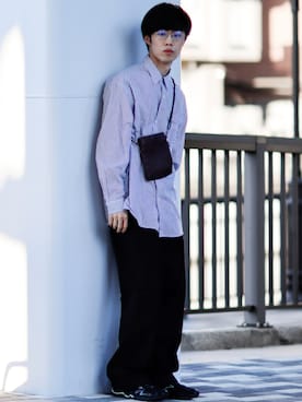 「UNIQLO（ユニクロ）のアイテム（チノパンツ）」を使った、RIKUさん（メンズ・171cm）の秋コーディネート