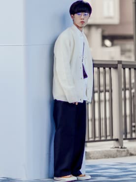 「UNIQLO（ユニクロ）のアイテム（チノパンツ）」を使った、RIKUさん（メンズ・171cm）の秋コーディネート