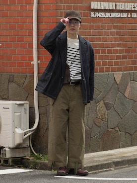 「CIAOPANIC TYPY（チャオパニックティピー）のアイテム（帽子）」を使った、RIKUさん（メンズ・171cm）の春コーディネート