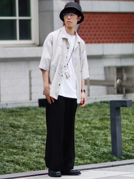 「HIGHTIDE（ハイタイド）のアイテム（財布/小物）」を使った、RIKUさん（メンズ・171cm）の夏コーディネート