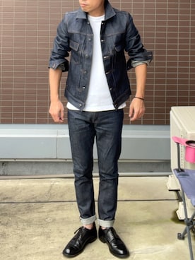 「RED WING（レッドウィング）のアイテム」を使った、エフポンさん（メンズ・171cm）の秋コーディネート