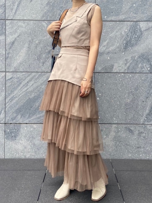 ラメチュールフリルティアードスカート（スカート）｜LADYMADE（レディ