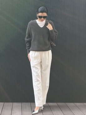「Demi-Luxe BEAMS（デミルクス ビームス）のアイテム」を使った、Demi-Luxe BEAMSさん（レディース・164cm）の秋コーディネート