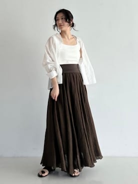 Demi-Luxe BEAMSさん（レディース・157cm）の春コーディネート