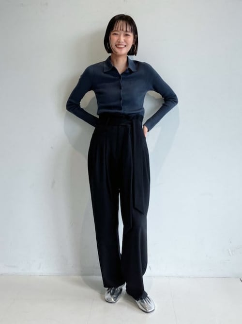 セール】【1/9値下げ】ポリエステル ウール ポロ カーディガン