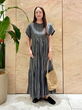 「NE QUITTEZ PAS!（ヌキテパ）のアイテム」を使った、Demi-Luxe BEAMSさん（レディース・158cm）の夏コーディネート