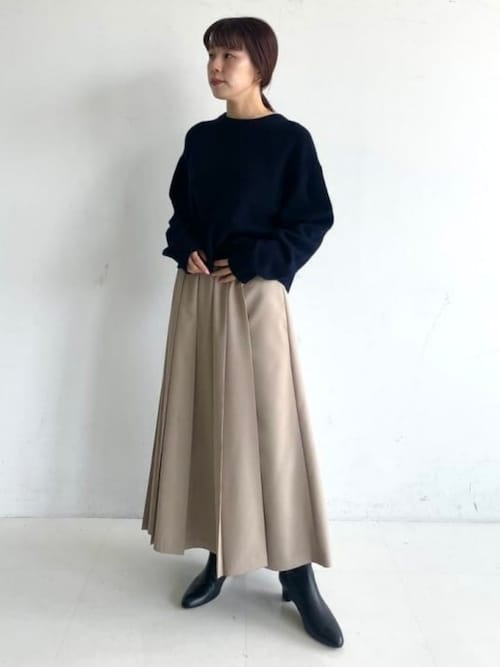 アシンメトリー プリーツスカート（スカート）｜Demi-Luxe BEAMS