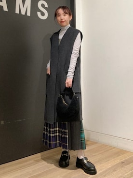 Demi-Luxe BEAMSさん（レディース・155cm）の秋コーディネート