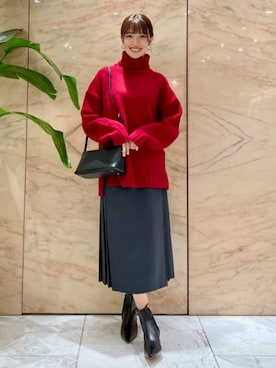 「Demi-Luxe BEAMS（デミルクス ビームス）のアイテム」を使った、Demi-Luxe BEAMSさん（レディース・158cm）の秋コーディネート