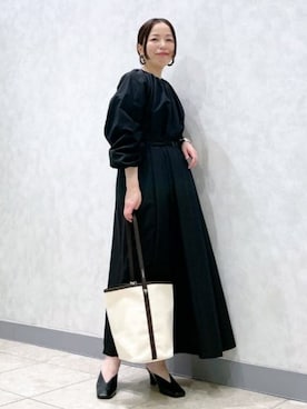 「フレア」｜「アイテム（ワンピース/ドレス）」を使った、Demi-Luxe BEAMSさん（レディース・158cm）の夏コーディネート