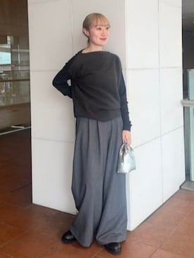 「Demi-Luxe BEAMS（デミルクス ビームス）のアイテム」を使った、Demi-Luxe BEAMSさん（レディース・158cm）の秋コーディネート