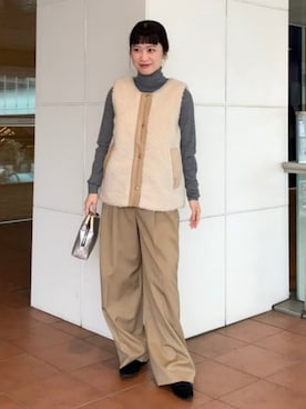 「Demi-Luxe BEAMS（デミルクス ビームス）のアイテム」を使った、Demi-Luxe BEAMSさん（レディース・155cm）の秋コーディネート