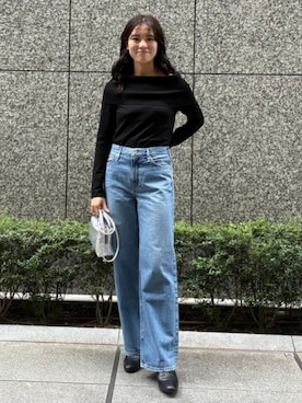 「upperhights（アッパーハイツ）のアイテム」を使った、Demi-Luxe BEAMSさん（レディース・164cm）の秋コーディネート