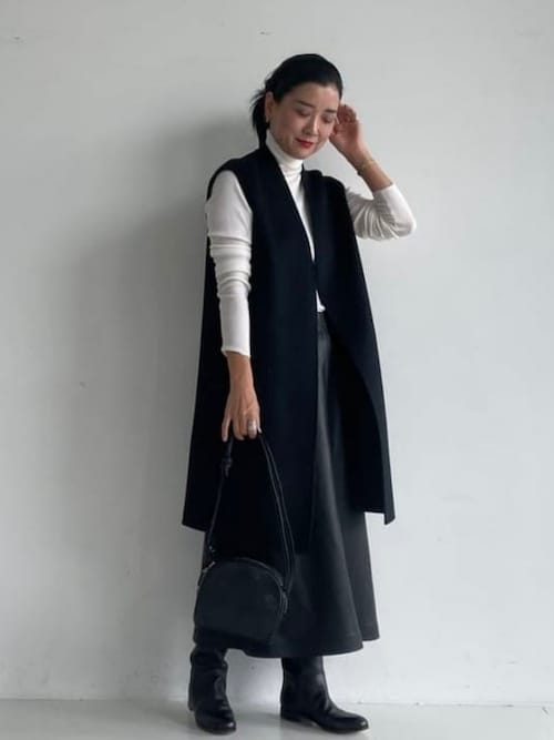 Demi-Luxe BEAMS ポリエステルウールロングジレ Demi-Luxe BEAMS（デミルクス ビームス）の「Demi-Luxe BEAMS