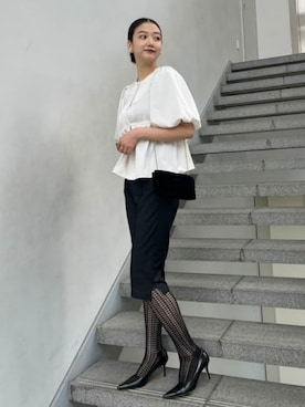 「Demi-Luxe BEAMS（デミルクス ビームス）のアイテム」を使った、Demi-Luxe BEAMSさん（レディース・173cm）の秋コーディネート