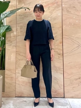 Demi-Luxe BEAMSさん（レディース・163cm）の冬コーディネート