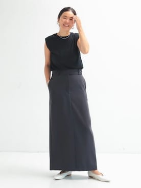 「アイテム（イヤリング）」を使った、Demi-Luxe BEAMSさん（レディース・162cm）の夏コーディネート