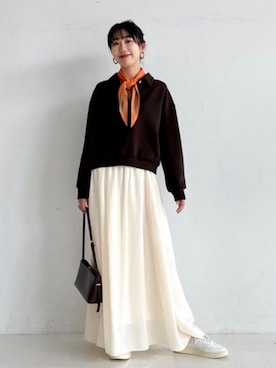 「Demi-Luxe BEAMS（デミルクス ビームス）のアイテム」を使った、Demi-Luxe BEAMSさん（レディース・165cm）の秋コーディネート