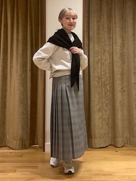 「O'NEIL of DUBLIN（オニールオブダブリン）のアイテム」を使った、Demi-Luxe BEAMSさん（レディース・158cm）の冬コーディネート