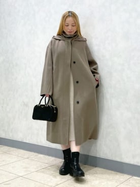 Demi-Luxe BEAMSさん（レディース・158cm）の冬コーディネート