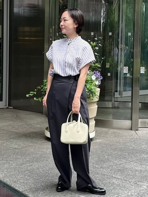 美品　MUVEIL スカラップパンツ　カジュアル ミュベール　タック　ワイド ツイル2タックワイドパンツ｜PANTS｜レディースファッション通販