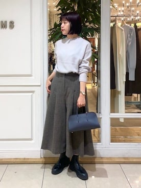 Demi-Luxe BEAMSさん（レディース・159cm）の冬コーディネート