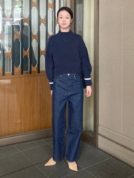 「upperhights（アッパーハイツ）のアイテム」を使った、Demi-Luxe BEAMSさん（レディース・176cm）の秋コーディネート