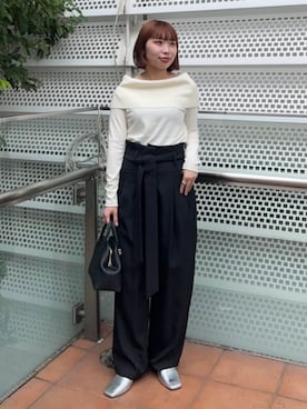 「Demi-Luxe BEAMS（デミルクス ビームス）のアイテム」を使った、Demi-Luxe BEAMSさん（レディース・157cm）の秋コーディネート