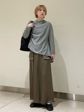 「オリーブ」｜Demi-Luxe BEAMSさん（レディース・155cm）の春コーディネート
