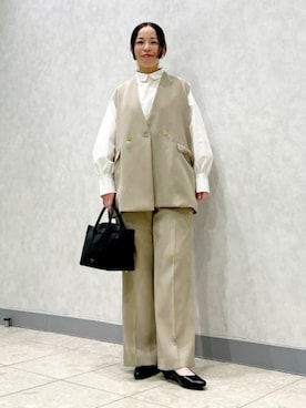 Demi-Luxe BEAMSさん（レディース・158cm）の冬コーディネート