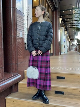 Demi-Luxe BEAMSさん（レディース・161cm）の秋コーディネート