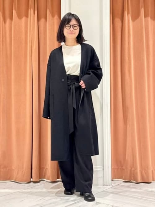 セール】【ビームスの百名品】リバー Vネック ロングコート（ノー